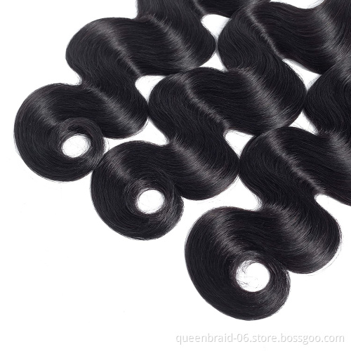 Ranyang Body Wave Bundles Human Hair Unprocessed 100% Brazilian Virgin Hair Weave Bundles Remy Human Hair Extensions